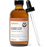 Clove Oil Essential Oil 4oz – Pure Clove Essential Oil - Relief & Promotes Healthy Gums, Clove Oil for Tooth Aches, Fight Candida, Soothe Headaches – Undiluted, Unfiltered, Non-GMO & Therapeutic Grade