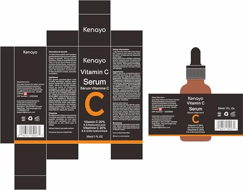 Kenayo Vitamin C Serum for Face with Hyaluronic Acid & Vitamin E, Deep Hydration Facial Serum for Smooth, Moisturized Skin, Skincare for Women & Men (30 ml, Pack of 1) - Image 3
