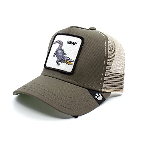 Goorin Brothers The Alligator Olive Trucker Hat, The Animal Farm Collection, One Size