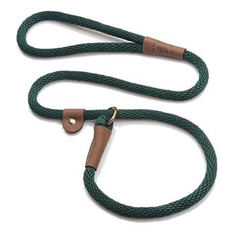 Mendota Pet Slip Lead, 1/2" X 4', Hunter Green, Dogs Cover