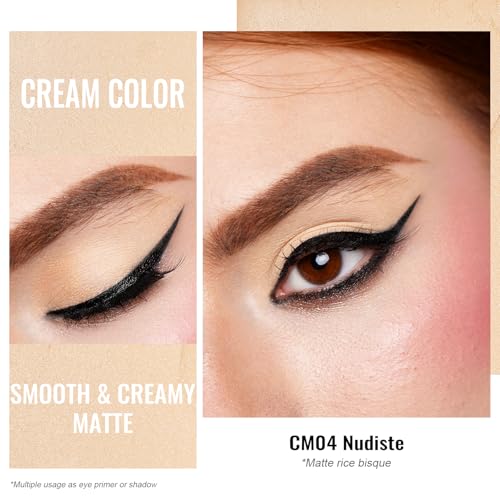 Oulac Matte Eye Shadow Yellow, CM04 Nudiste, 6 g (Pack of 1) - Image 2