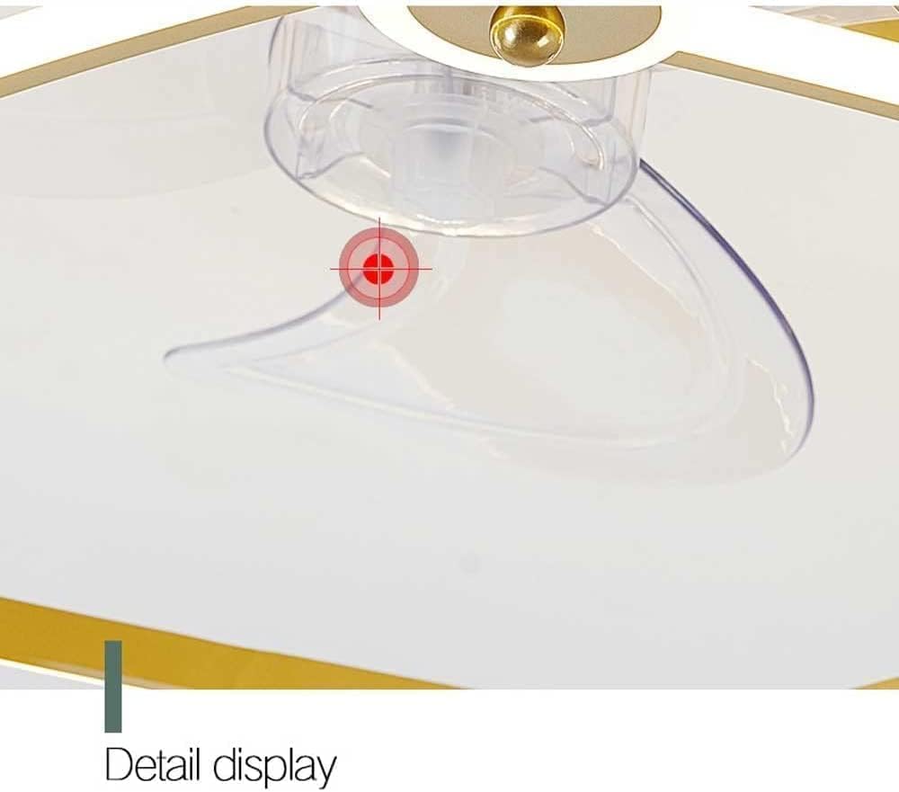 Nordic Star Shape Ceiling Fan Light Semi Flush Mount Enclosed Ceiling Fan Modern Gold Ceiling Fan Lamp Three Color Dimming Smart Mute Ceiling Fan Light Low Profile for Bedroom Children's Room