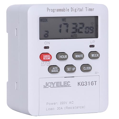 JOYELEC Timer LCD Digitale Programmabile, 30A, AC220V