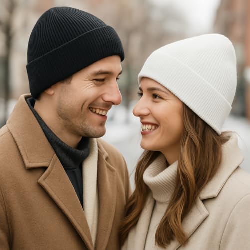 Beanie Hats for Men & Women - Warm Stocking Caps for Men & Women, Cuffed Knit Thermal Hats, Gift for Him & Her - Image 5