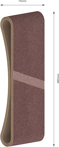 Bandes abrasives set de 3 pièces 75 x 480 mm - vue 5