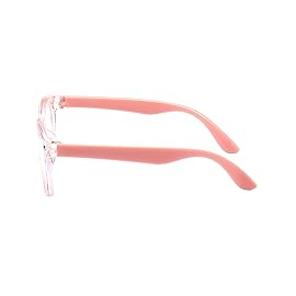 FANNYGO 1 Pack kids Blue Light Blocking Glasses For Girls And Boys Computer Blue Light Blocking Glasses For Age 3-11 (Light pink)