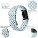 Maledan Bands Compatible with Fitbit Charge 3 and 4, Breathable Sport Band Replacement Wristbands with Air Holes for Women and Men, Small