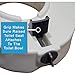 ProBasics Raised Toilet Seat For Seniors With Safety Lock, Round or Elongated Toilets, Secure Locking Mechanism, 4.5