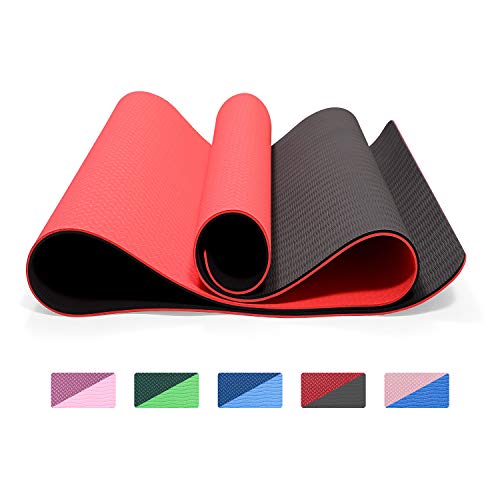 Symbom Esterilla Yoga Antideslizante Alfombrilla de Yoga Esterilla Pilates Esterilla Deporte- con Correa de Hombro 183cm x 61cm