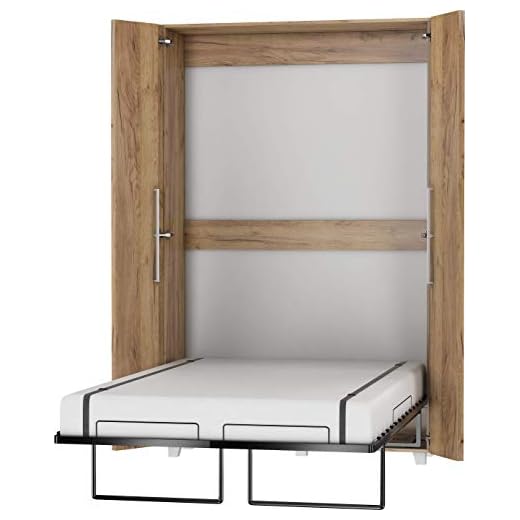 FurnitureByJDM Modern Compact/Smart Bedroom Vertical Fold Away Pull Out Murphy Bed - TEDDY - (Craft Gold, 120 x 200 cm) 15 FurnitureByJDM Modern Compact/Smart Bedroom Vertical Fold Away Pull Out Murphy Bed - TEDDY - (Craft Gold, 120 x 200 cm)