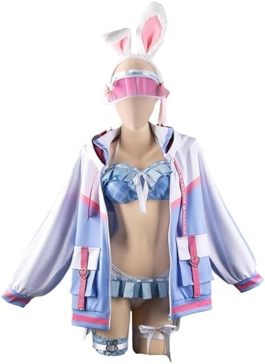 Amazon.co.jp: [qwqcos]兎田ぺこら うさだぺこら コスプレ衣装 水着