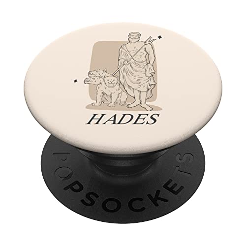 Hades Greek Mythology Pastel Greek God PopSockets Swappable PopGrip, Black