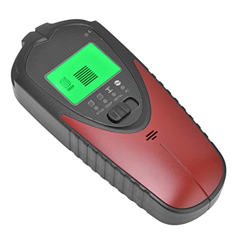 Tyenaza Stud Finder Sensor Wall Scanner, 4 In 1 Automatic Calibration Function With Lcd Display Screen Wall Stud Finder For Wood Ac Wire Metal Joist Detection(红色) #TOP30