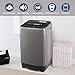 Fox Shack Washing Machine 15.6 lbs Automatic Laundry Machine 10 Programs, LED Display, 8 Water Levels Top Load Washer, High-efficiency Portable Compact Washer for Bath, Apartment, RV, Dorm