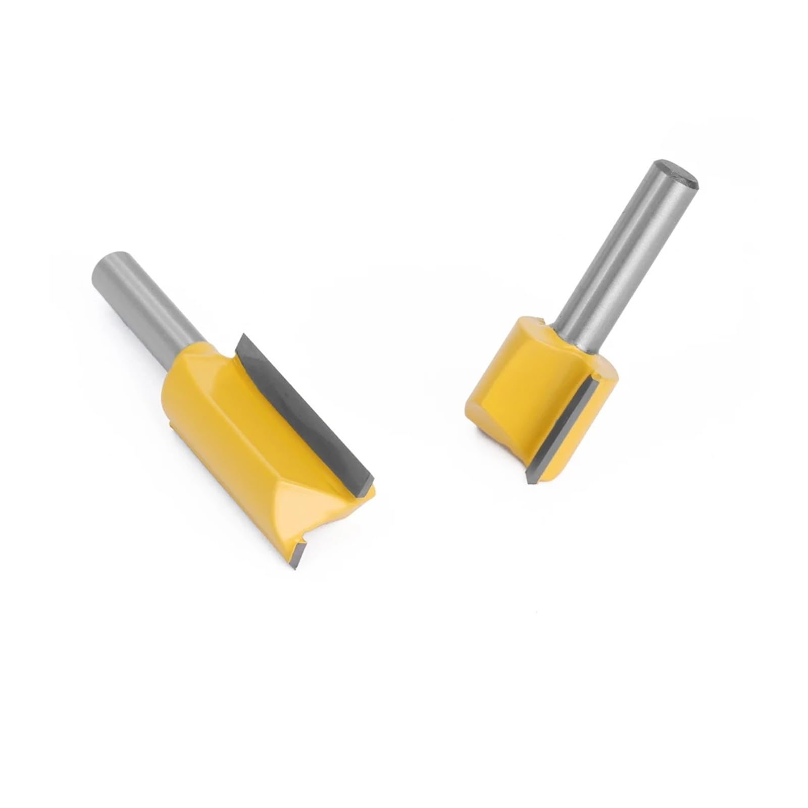 Juego de 5 brocas rectas de carburo de tungsteno de doble flauta con vástago de 8 mm, for fresado de madera, herramienta de carpintería C08002T5A