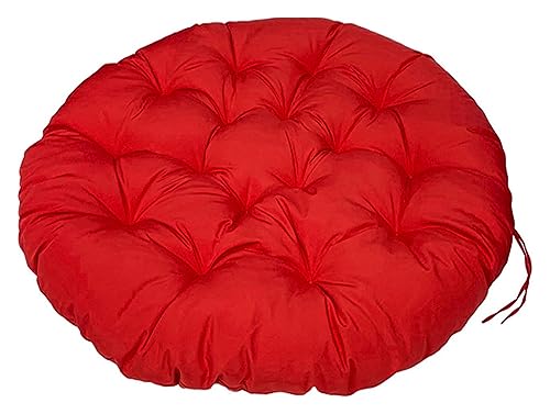 Coussin rond pour chaises imperméable et très épais rouge - 2