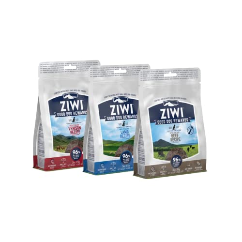 Ziwi Peak Good Dog Rewards Training Treats – All Natural, Grain-Free, Healthy Dog Treats (Beef, Lamb, Venison 3Oz Bundle) #TOP8