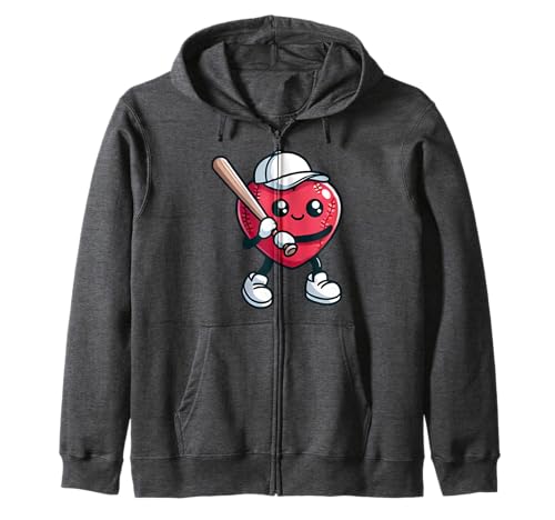 Día de San Valentín Love Heart Baseball Sudadera con Capucha