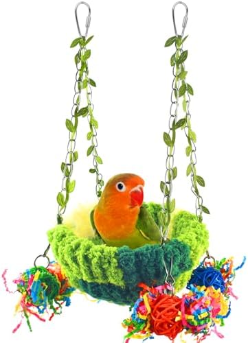 2 Pcs Natural Coconut Shell Bird Nest House Bed — lifestyle photo