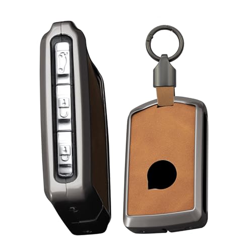 Coque clé Volvo anti-choc alliage de zinc marron protection intégrale XC90 XC60 S90 V90