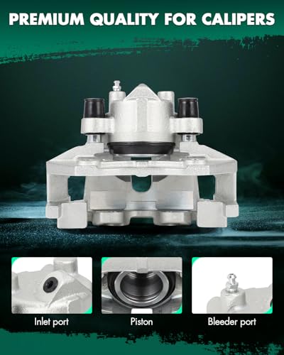 Image of SCITOO Front Left Brake Caliper With Bracket 19B3116 Compatible For Ford Escape 2005-2008, For Mazda Tribute 2005 2006 2008, For Mercury Mariner 2007-2008