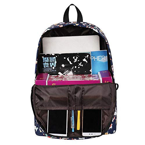Mochila para portátil impermeable escolar con estampado de alpaca juvenil 6