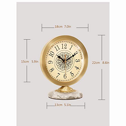 Reloj de mesa de puro cobre de lujo para decorar salones elegantes modelo A 4