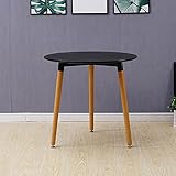 [diseño moderno]: barniz de hornear blanco barniz de mesa redonda, hermosa y práctica sin espacio de ocupación, material de base de tablero de alta densidad de 18 mm de espesor, utilizando un proceso de recorte de 45 grados, tres fondos y dos lados que recubren la pintura del medio ambiente, que muestra suave y delicado, mostrando curvas hermosas, acero de tulipán fabricado, compacto y liviano, se puede mover fácilmente. trae tu espacio a la vida.