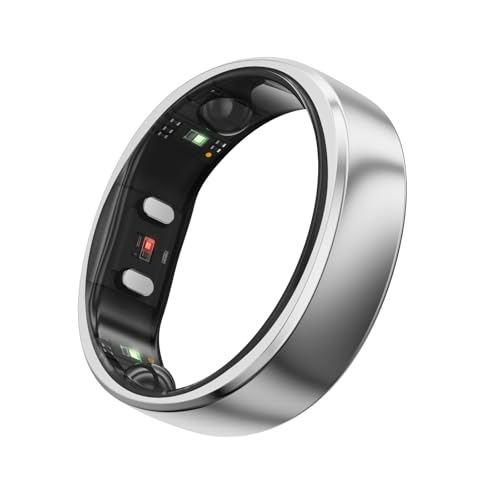 RingConn Gen 2 Smart Ring, No App Subscription, Size First with Sizing Kit, 12-Day Battery Life, Stress/Women's Health Tracker, Compatible with Android & iOS (Silver, Size 11) by RingConn - Used condition - CA$343.99