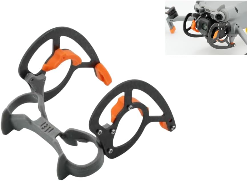 Gimbal Protector for DJI Mini 5 / Mini 5 Pro Drone – Camera Lens Cover Cap with Anti-Scratch & Shockproof Design, Lightweight Gimbal Guard for Storage & Transport Protection, Carbon Fiber / Plastic Options (Plastic Version) (Black)