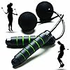 Weighted Cordless Jump Rope – Adjustable Length Ropes Ropeless Jump Rope For Beach Body – Eliminate Dad Bod With Indoor Jumprope – Cordless Jumping Rope Great For Improving Fitness In Small Spaces