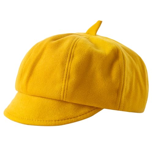 Jastore Kids Boys Girls Newsboy Caps Wool Flat Beret Cabbie Hat for Toddler2