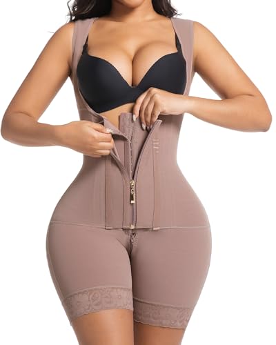 Fajas Colombianas Moldeadoras Shapewear Tummy Control Faja Body Shaper Postpartum Butt Lifter with Zipper Crotch