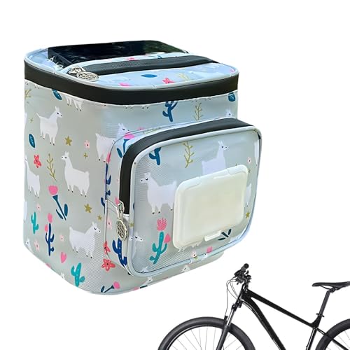 Bicycle Basket for Children Oxford Fabric Waterproof with Zipper