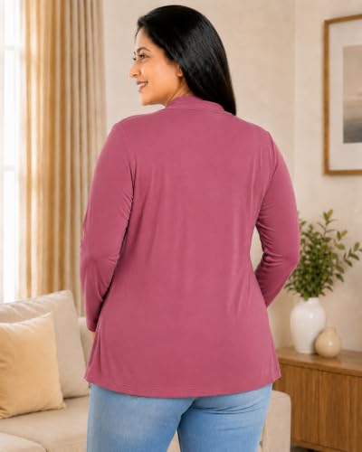 Image of In Love Women's Solid Open Front Shrug with Pockets