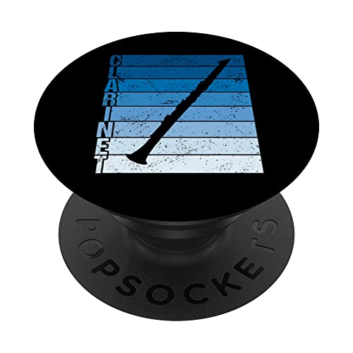 Vintage Clarinete Músico Marching Band PopSockets PopGrip Intercambiable