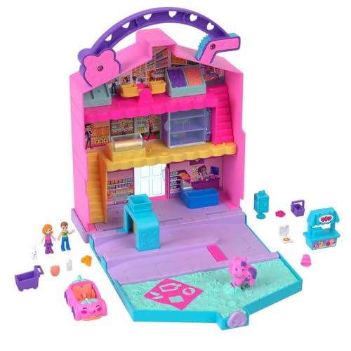 Figurines Polly Pocket Coffret Le marché de Pollyville Neuf - vue 5