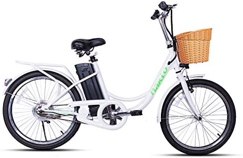 nakto 22" 250W City Electric Bicycle Sporting EBike with Removable Waterproof Large Capacity 36V10A Lithium Battery and Battery Charger