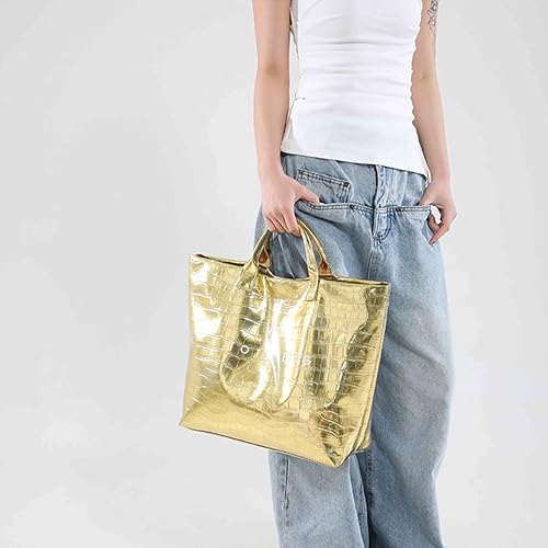Bolso de mano grande transparente tipo tote en PVC miniatura 3