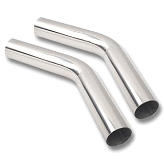 FGJQEFG 2.25 Inch DIY Custom Mandrel Exhaust Pipe Tube Pipe, 40 Inch Straight Pipe, 2.25''OD Straight & Mandrel Bend Pipe(45/90/180 Degree) Kits, T304 Stainless Steel, Universal Fitment - 8PCS