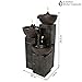 Sunnydaze 3-Tier Burning Bowls Outdoor Fire and Water Fountain, 34-Inch