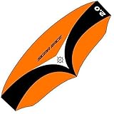 Elliot Sigma Race Zugflügel, 3 Reihen auf Stange – erhältlich 2.0 Orange