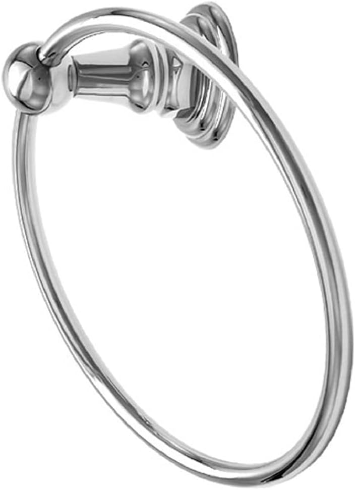 Westbrass 2953-26 Wall Mount 8" Towel/Robe Ring in Polished Chrome - - 