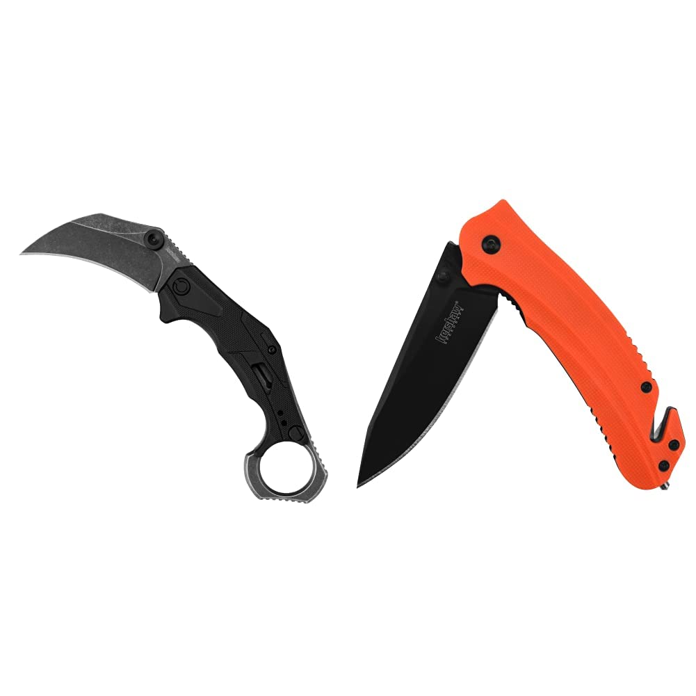 Amazon.com: Kershaw Outlier Tactical Karambit Knife Barricade