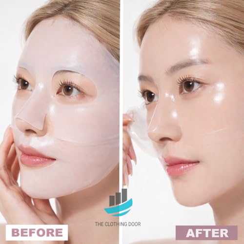 Image of Bio Collagen Real Deep Face Mask Sheet Korean Overnight Collagen Face Mask Deep Hydration Skin Repair Glowing Skin Anti-Aging Moisturizing Korean Skincare Low Molecular Collagen 34 ml (Pack of 1 Pcs)
