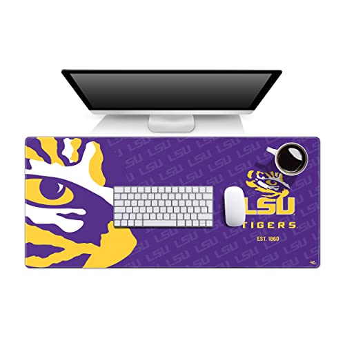 Image of YouTheFan NCAA LSU Tigers Logo Series Desk Pad