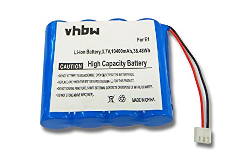 vhbw Batterie Compatible avec Pure Evoke Sensia, Mio Union Jack, Mio by Orla Kiely, 1S Marshall, 2S, E-1S, Mio Radio (10400mAh, 3,7V, Li-ION)