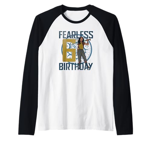 T-shirt Raya Disney 6 ans raglan vêtement anniversaire fillette