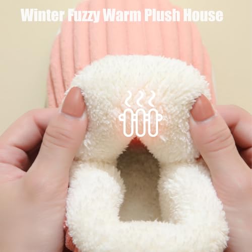 Pluffi - Pluffi Slipper Booties, Winter Fuzzy Warm Thick-Soled Plush House Slippers for Women Men4