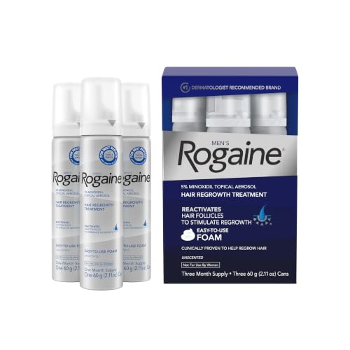 Men's Rogaine 5% Minoxidil Topical Foam